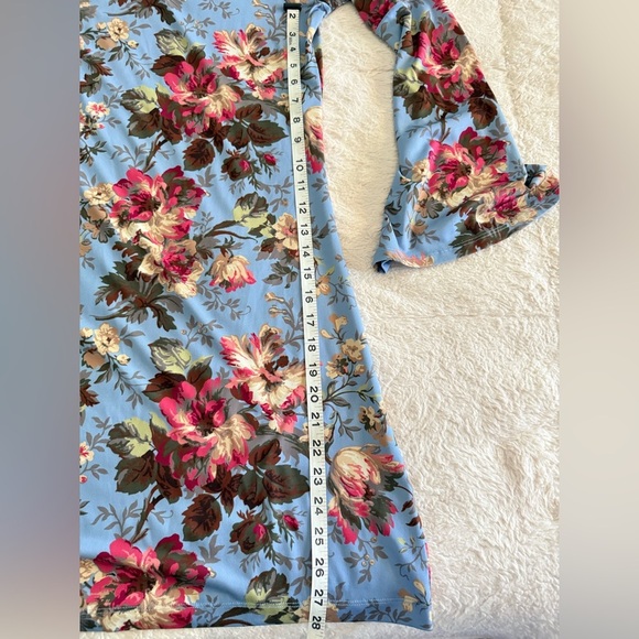 Highline Collective Blue Floral Mini Dress Women’s Small - Picture 3 of 6